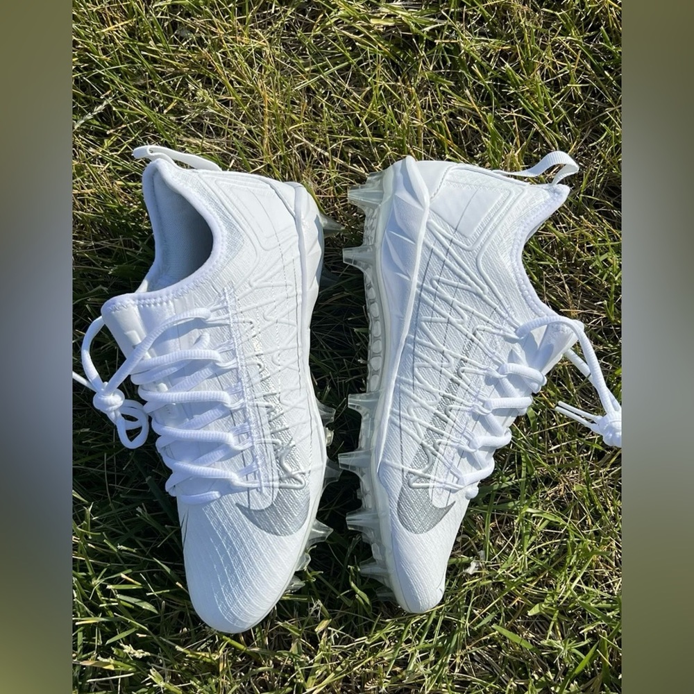 Nike Alpha Huarache 7 Elite Pro Lacrosse White Cleats AR3144-107 Size 6